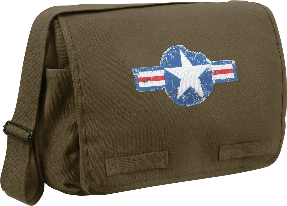 Rothco Air Corps Heavyweight Classic Messenger Bag Olive Drab