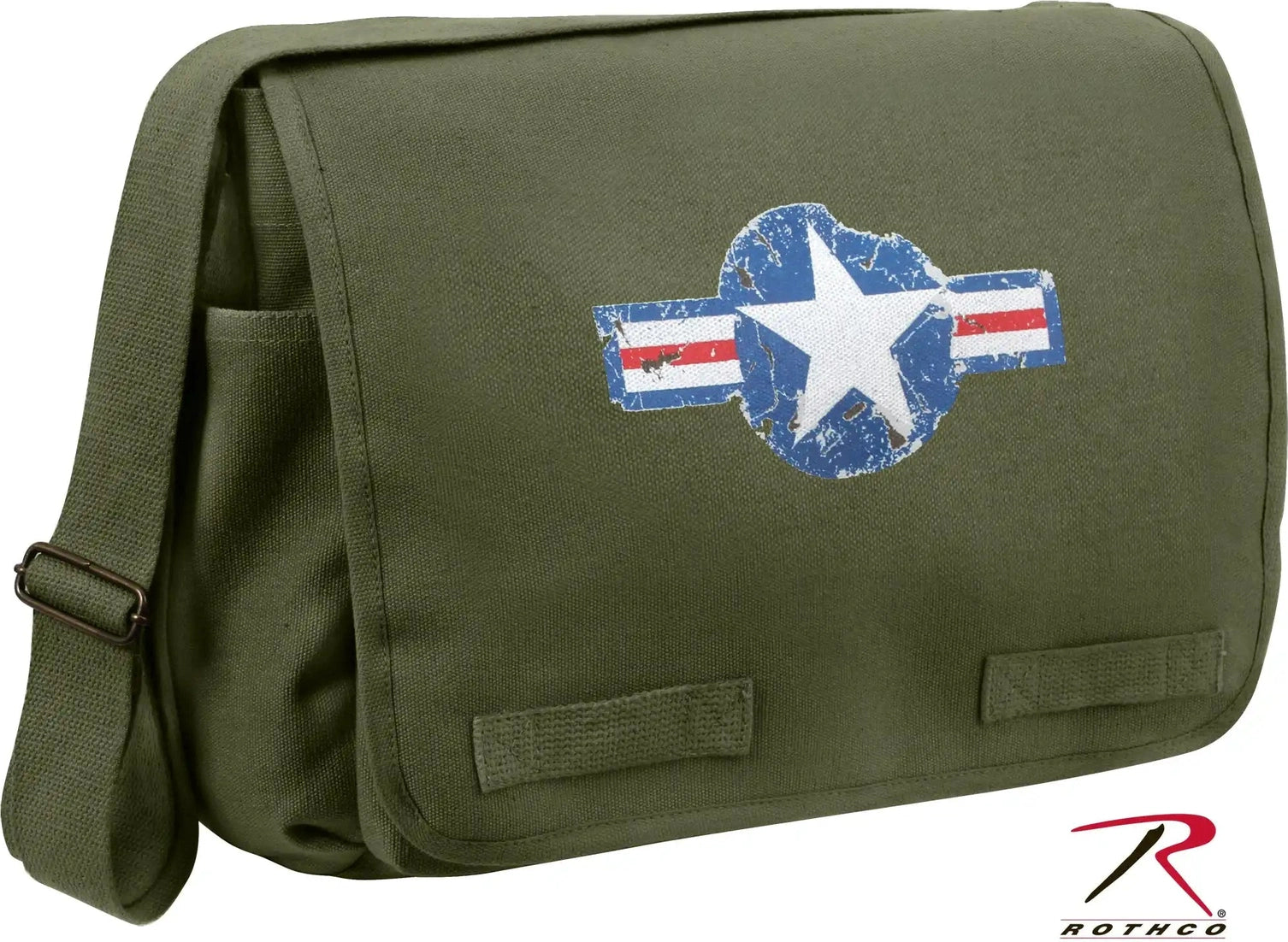 Rothco Air Corps Heavyweight Classic Messenger Bag Olive Drab