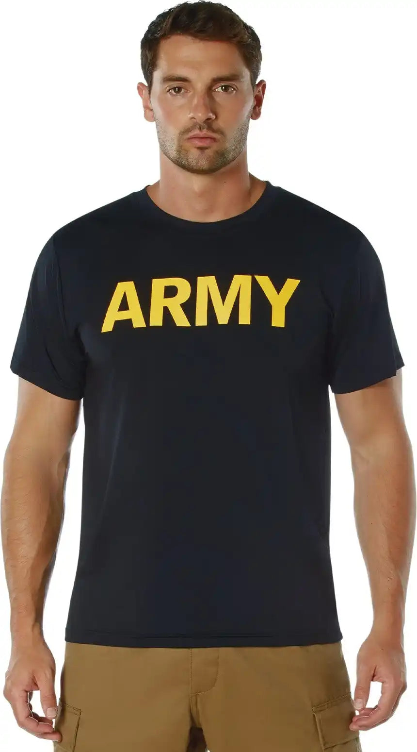 Rothco Army t Shirt Black / m