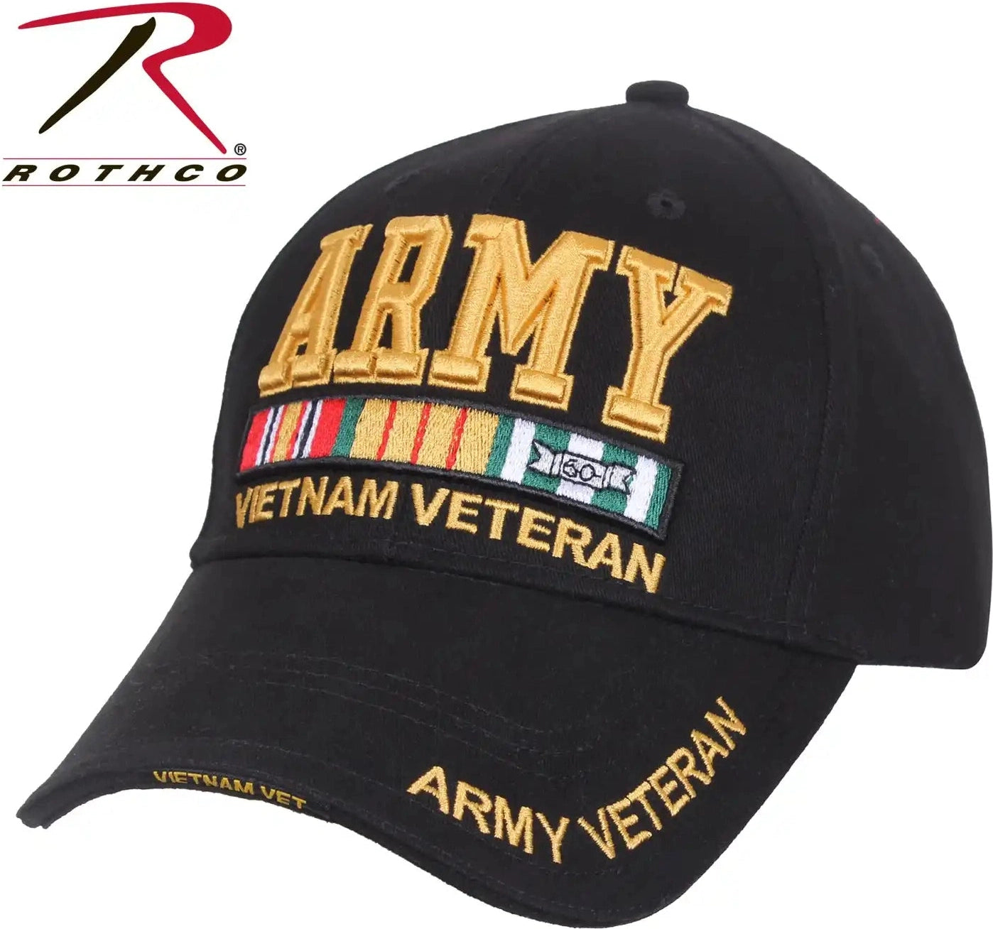 Rothco Army Vietnam Vet Deluxe Low Pro Cap Black / one Size