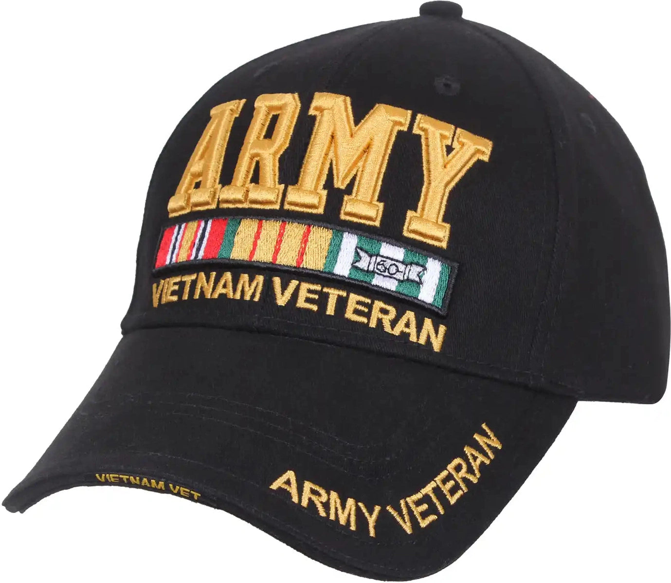 Rothco Army Vietnam Vet Deluxe Low Pro Cap Black / one Size