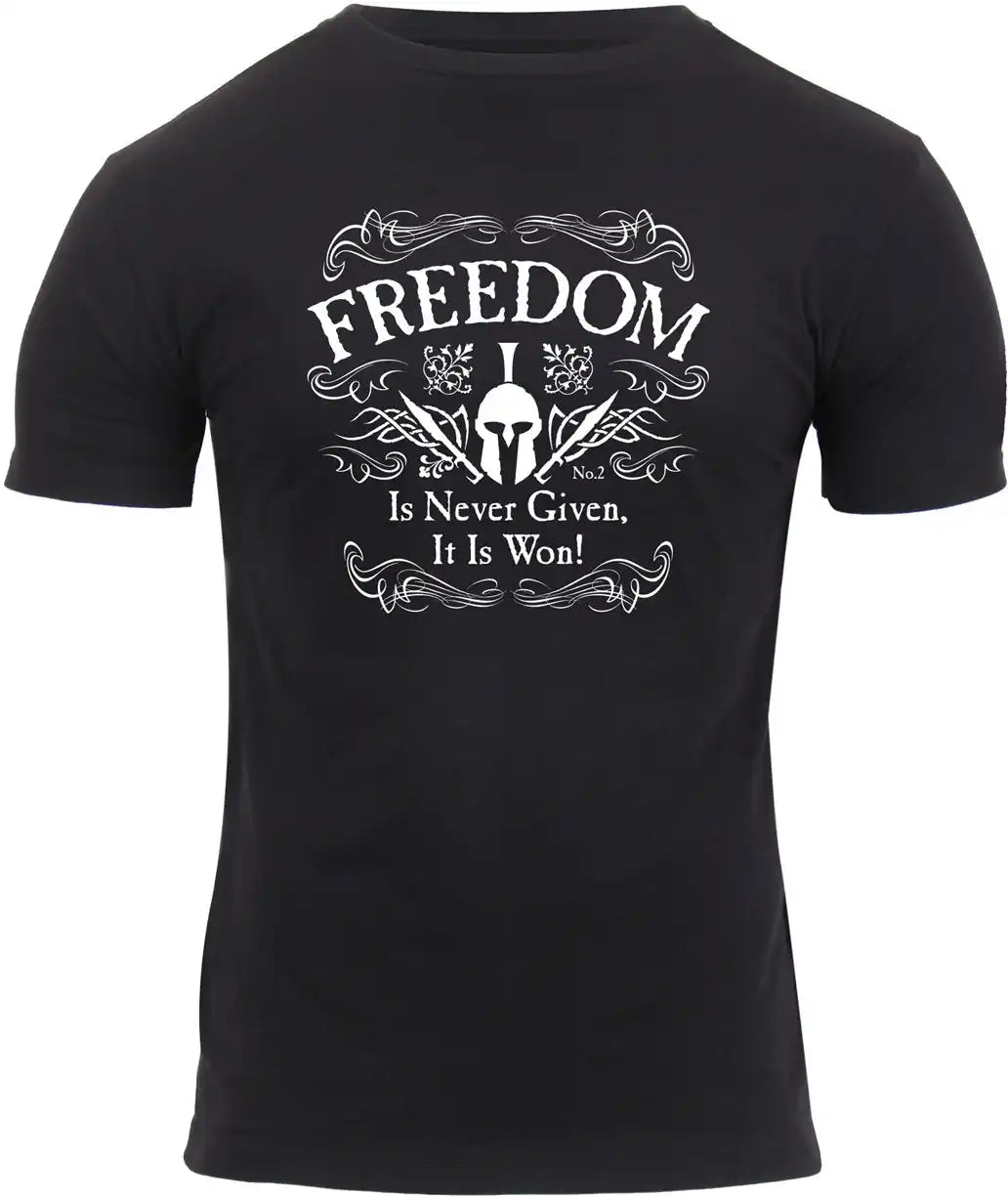Rothco Athletic Fit Freedom t Shirt Black / s
