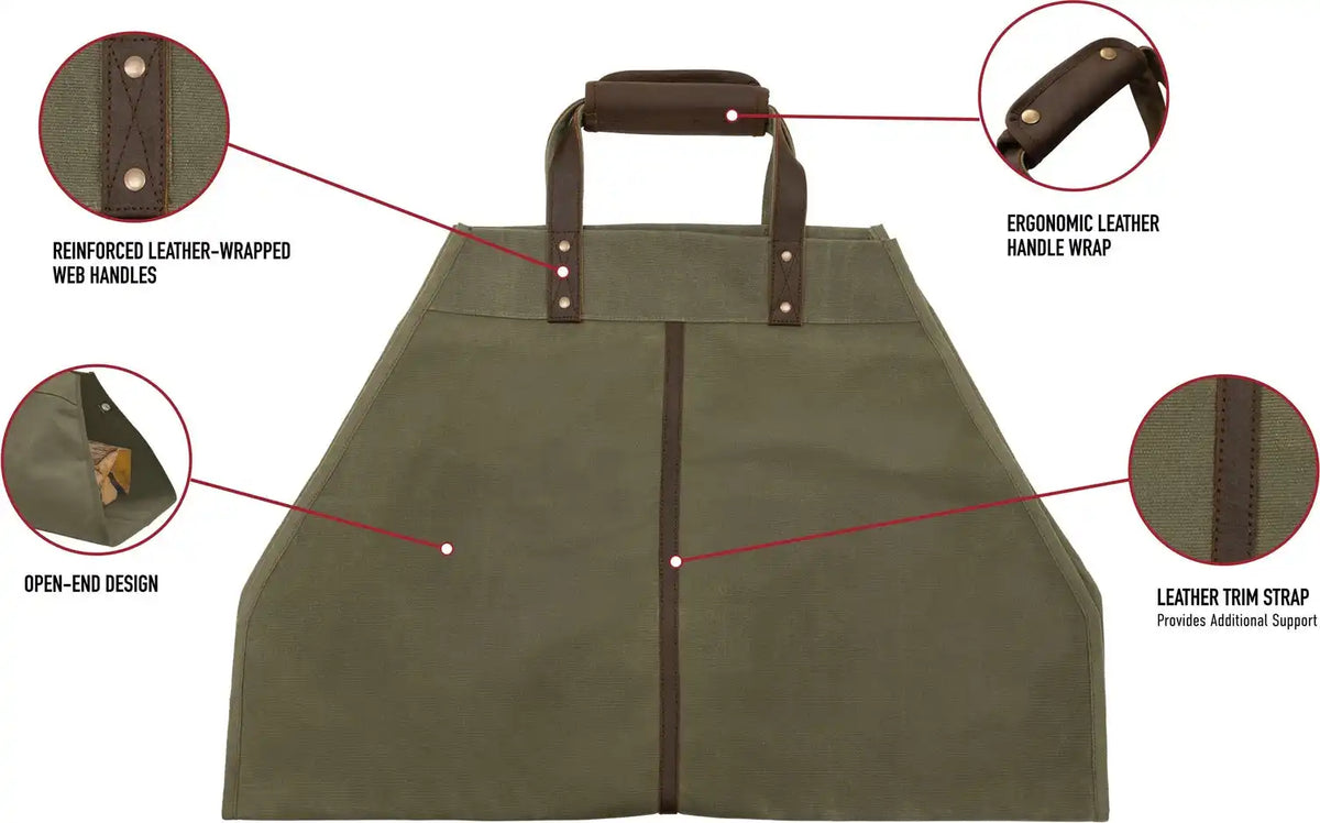 Rothco Backwoods Waxed Canvas Log Carrier