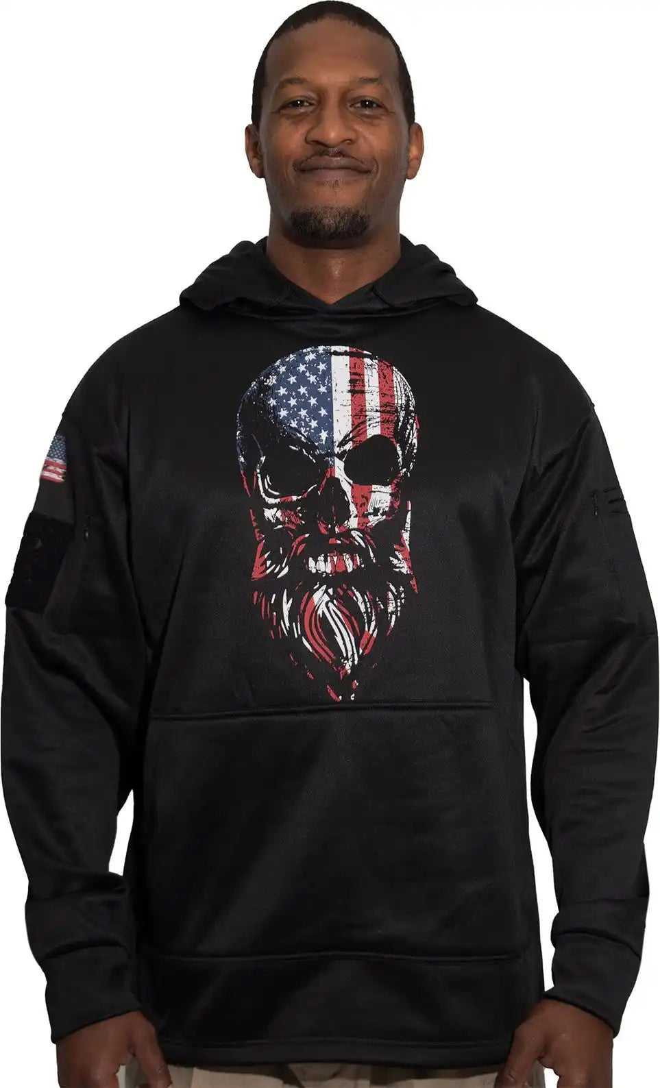 Rothco Bearded Skull Concealed Carry Hoodie Black