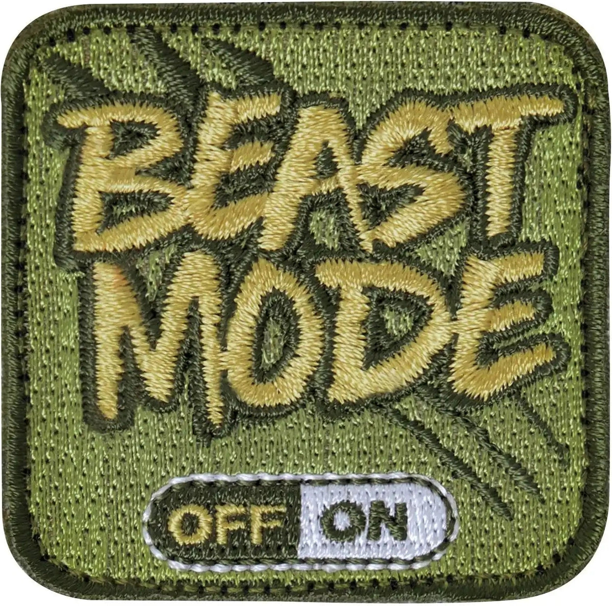 Rothco Beast Mode Patch with Hook Back Green / one Size