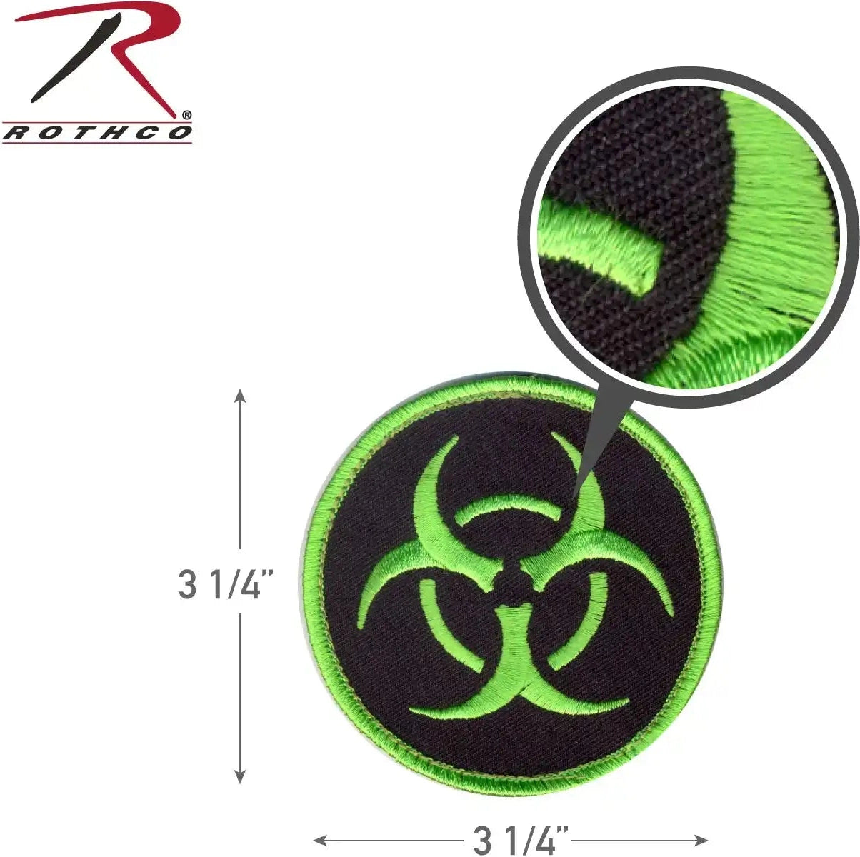 Rothco Biohazard Morale Patch