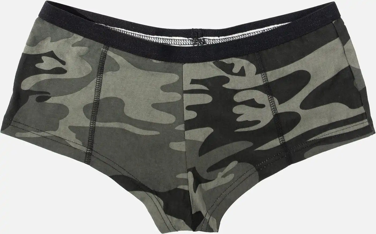 Rothco Black Camo ?Booty Camp’ Booty Shorts