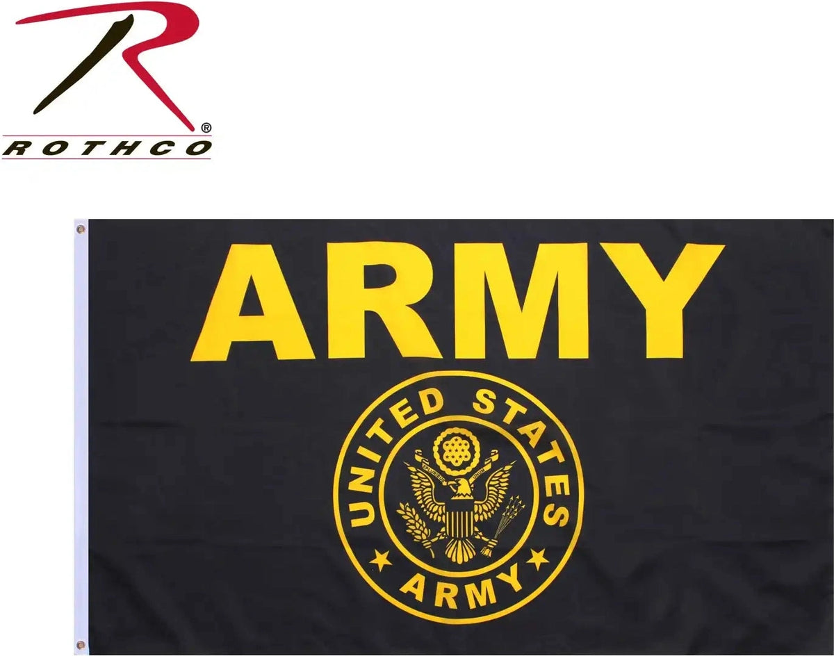 Rothco Black &amp; Gold Army Flag