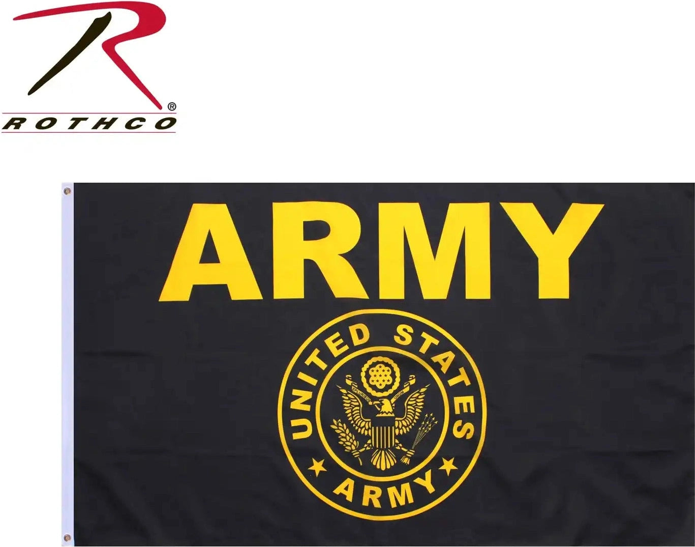 Rothco Black & Gold Army Flag