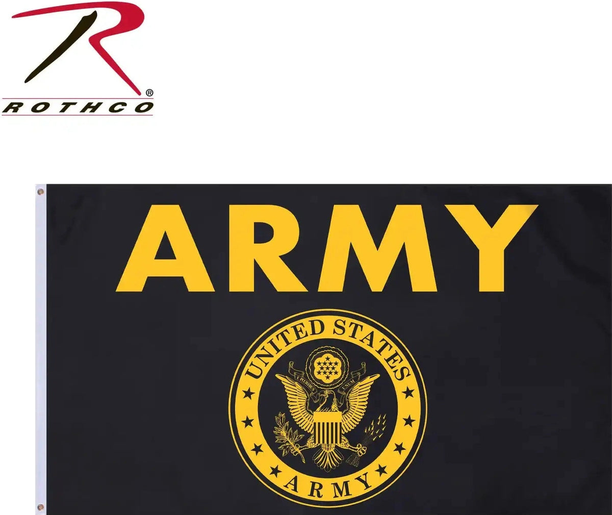 Rothco Black &amp; Gold Army Flag
