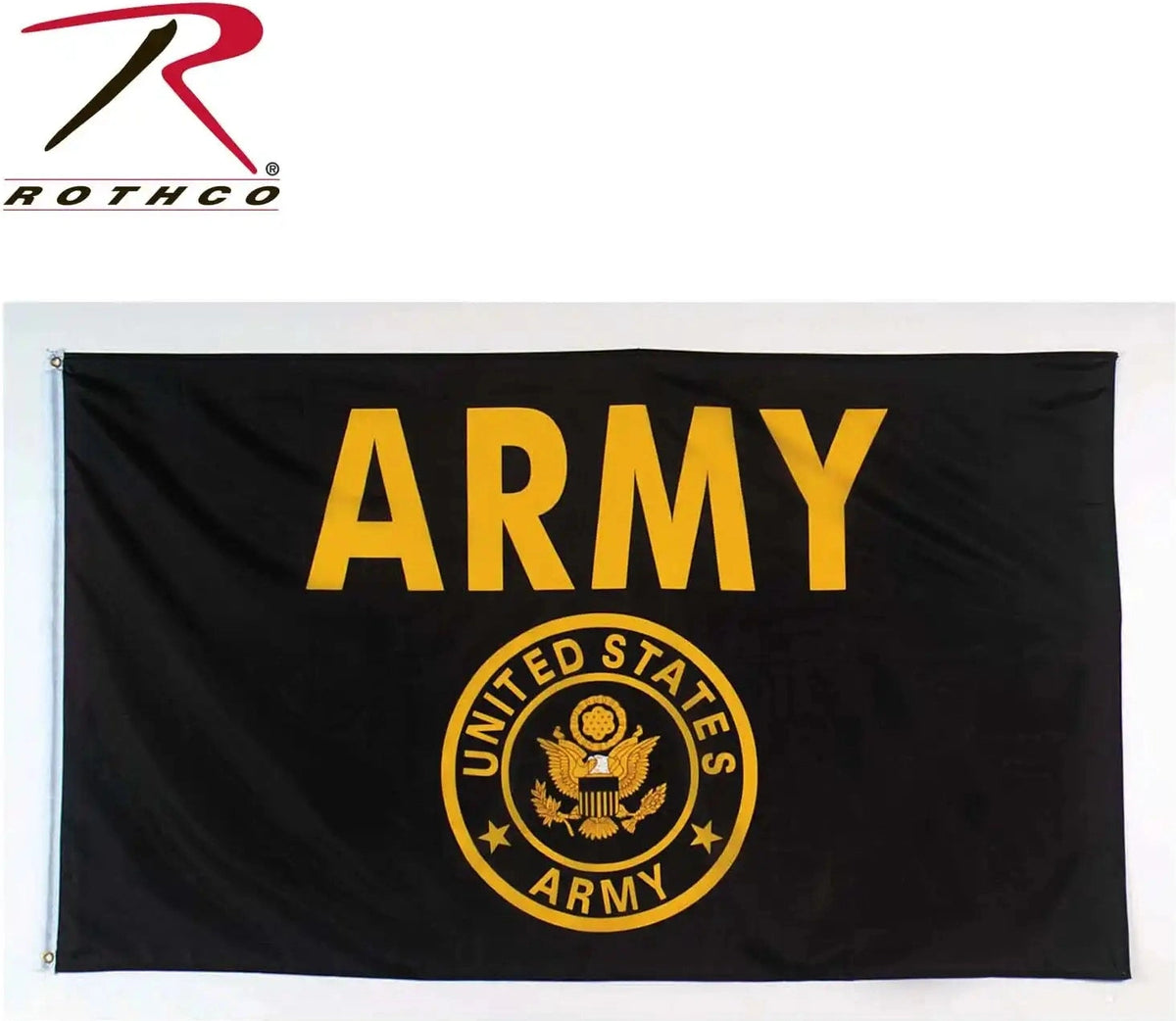 Rothco Black &amp; Gold Army Flag