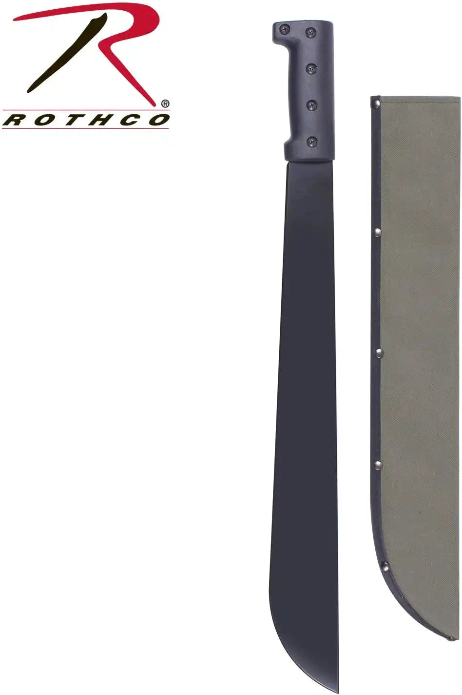 Rothco Bush Pro Steel Machete with Sheath