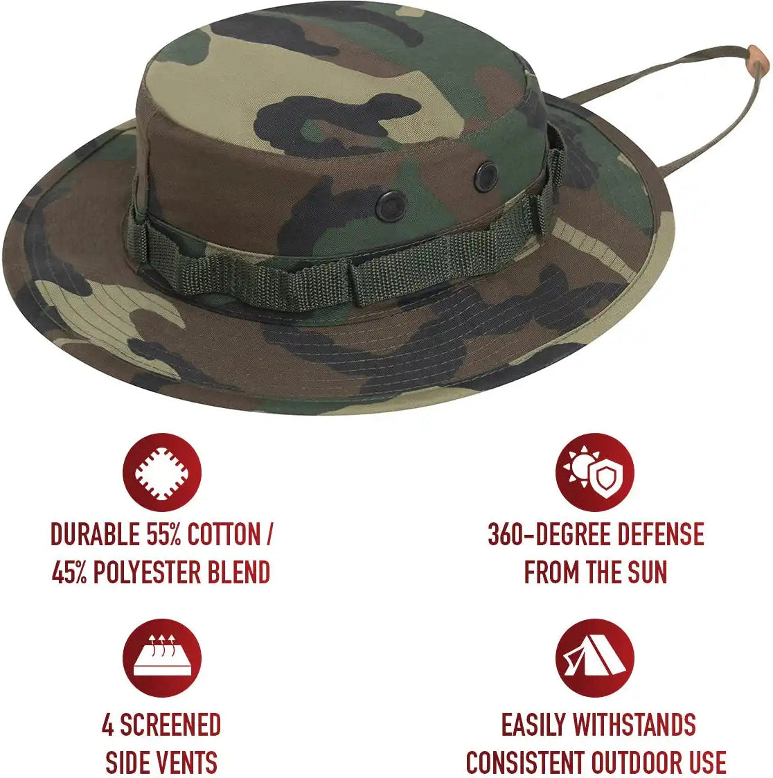 Rothco Camo Boonie Hat