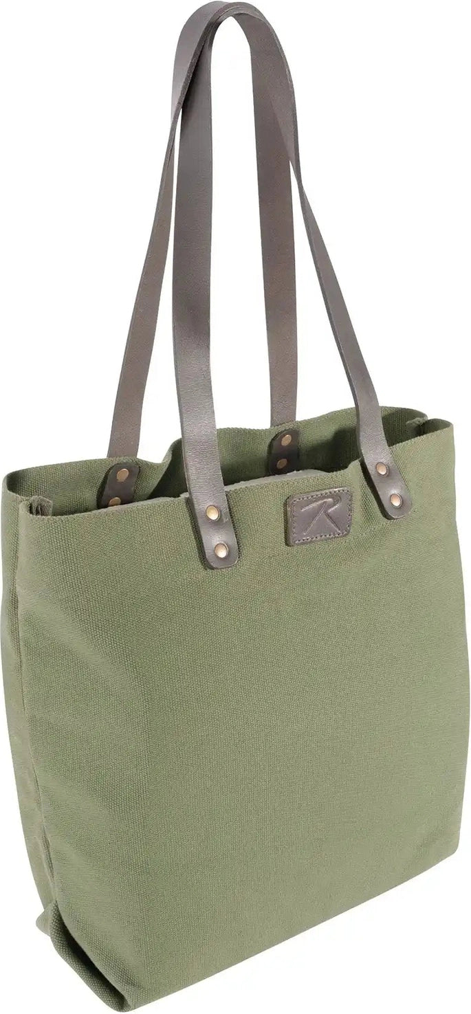 Rothco Camo Canvas Tote Bag Green / Tiger Stripe