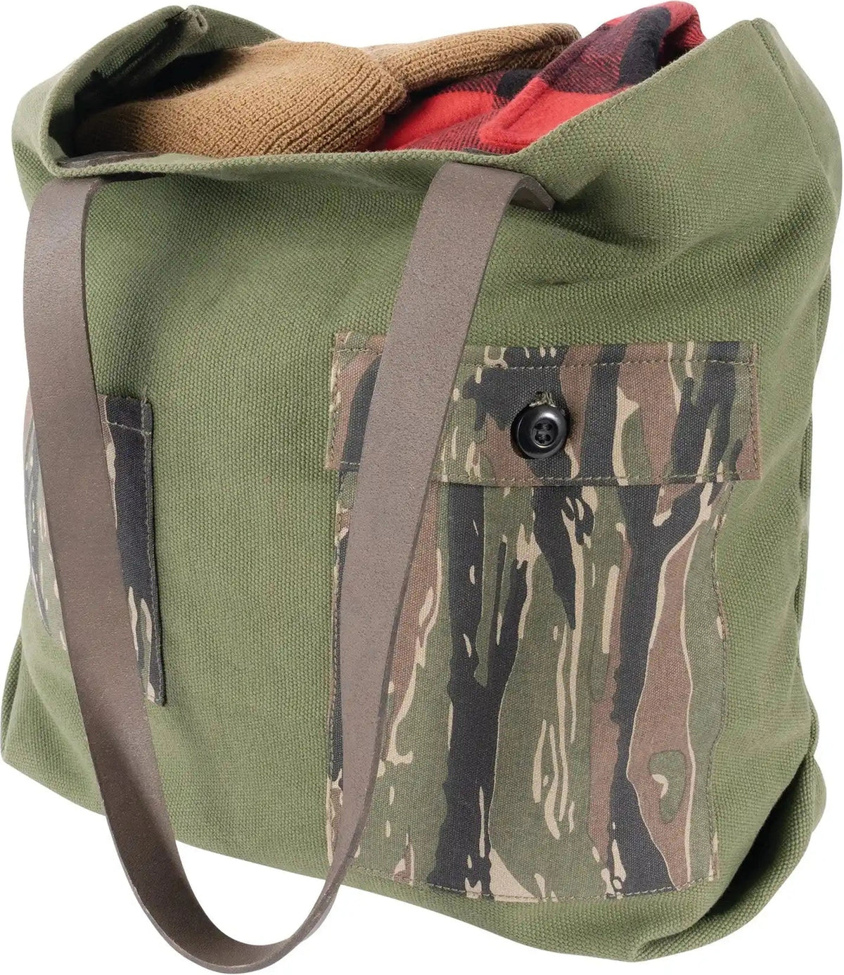 Rothco Camo Canvas Tote Bag Green / Tiger Stripe
