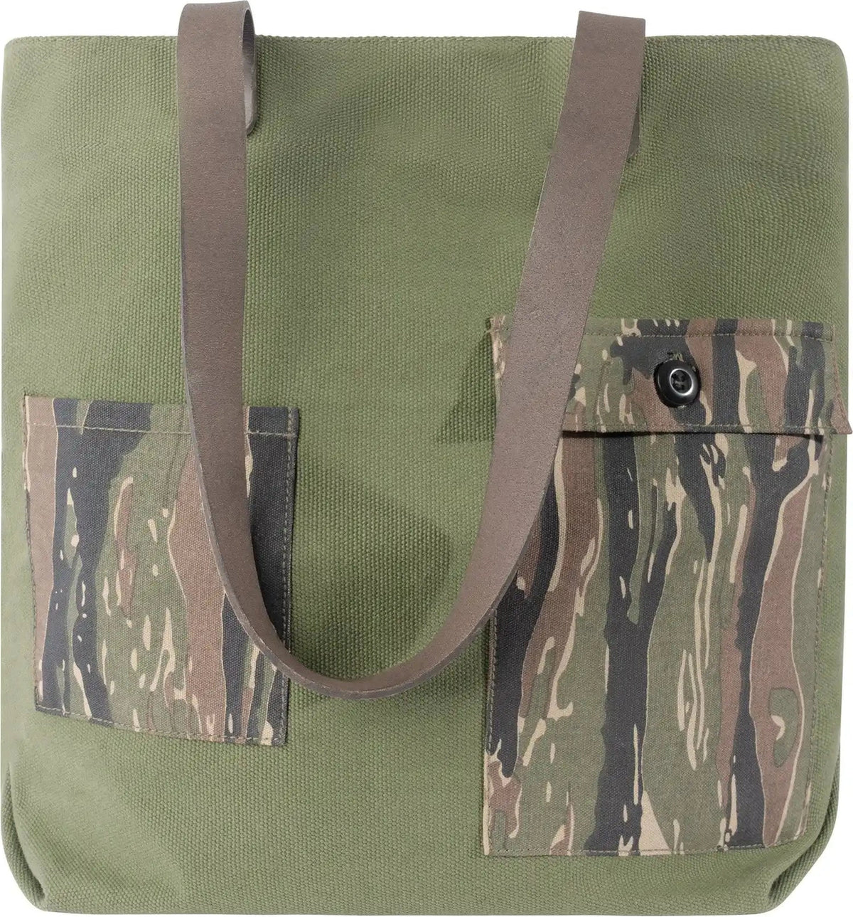 Rothco Camo Canvas Tote Bag Green / Tiger Stripe
