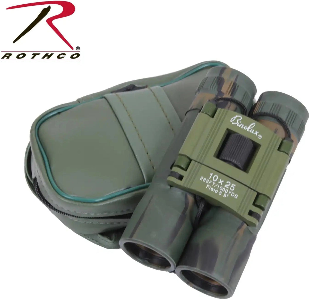 Rothco Camo Compact 10 x 25mm Binoculars