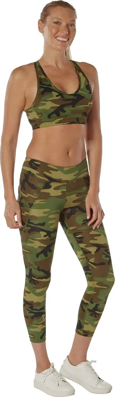 Rothco Camo Sports Bra - Woodland / s
