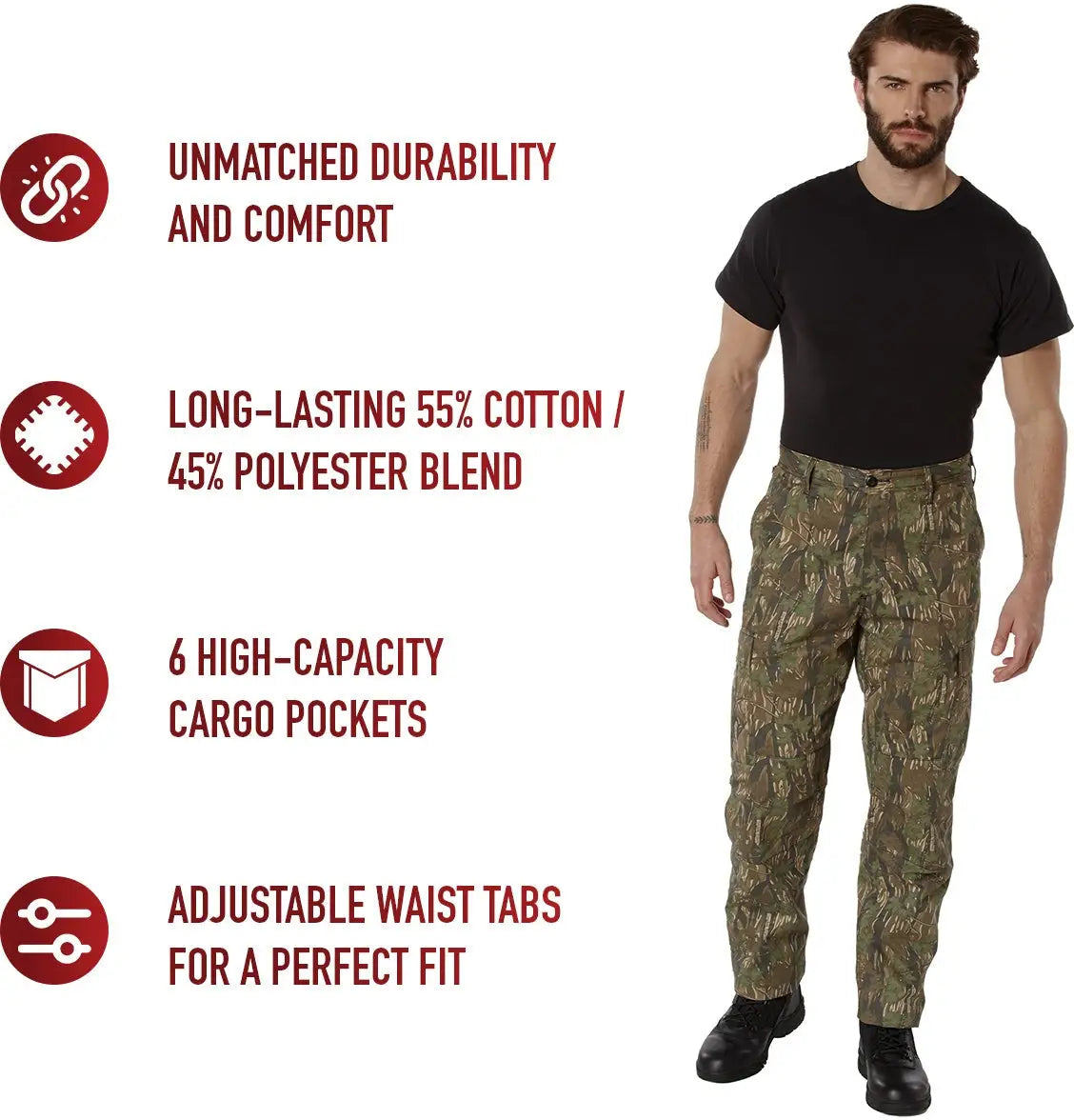 Rothco Camo Tactical Bdu Pants