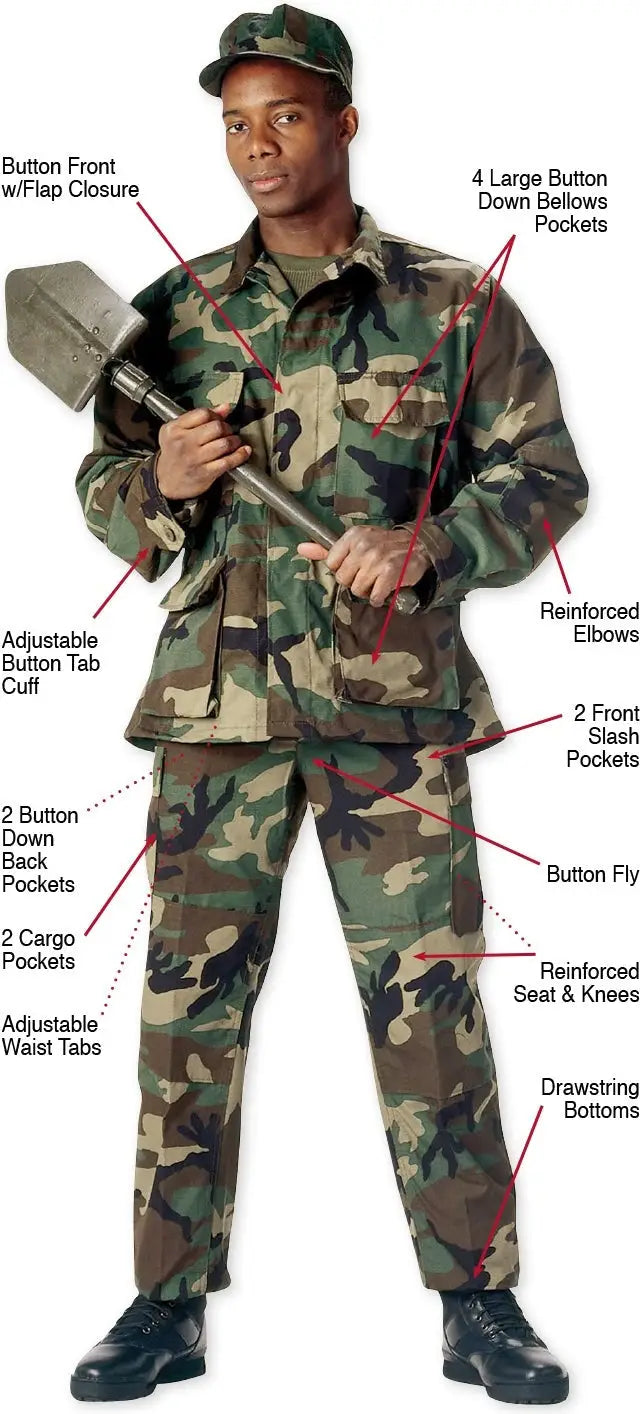 Rothco Camo Tactical Bdu Pants