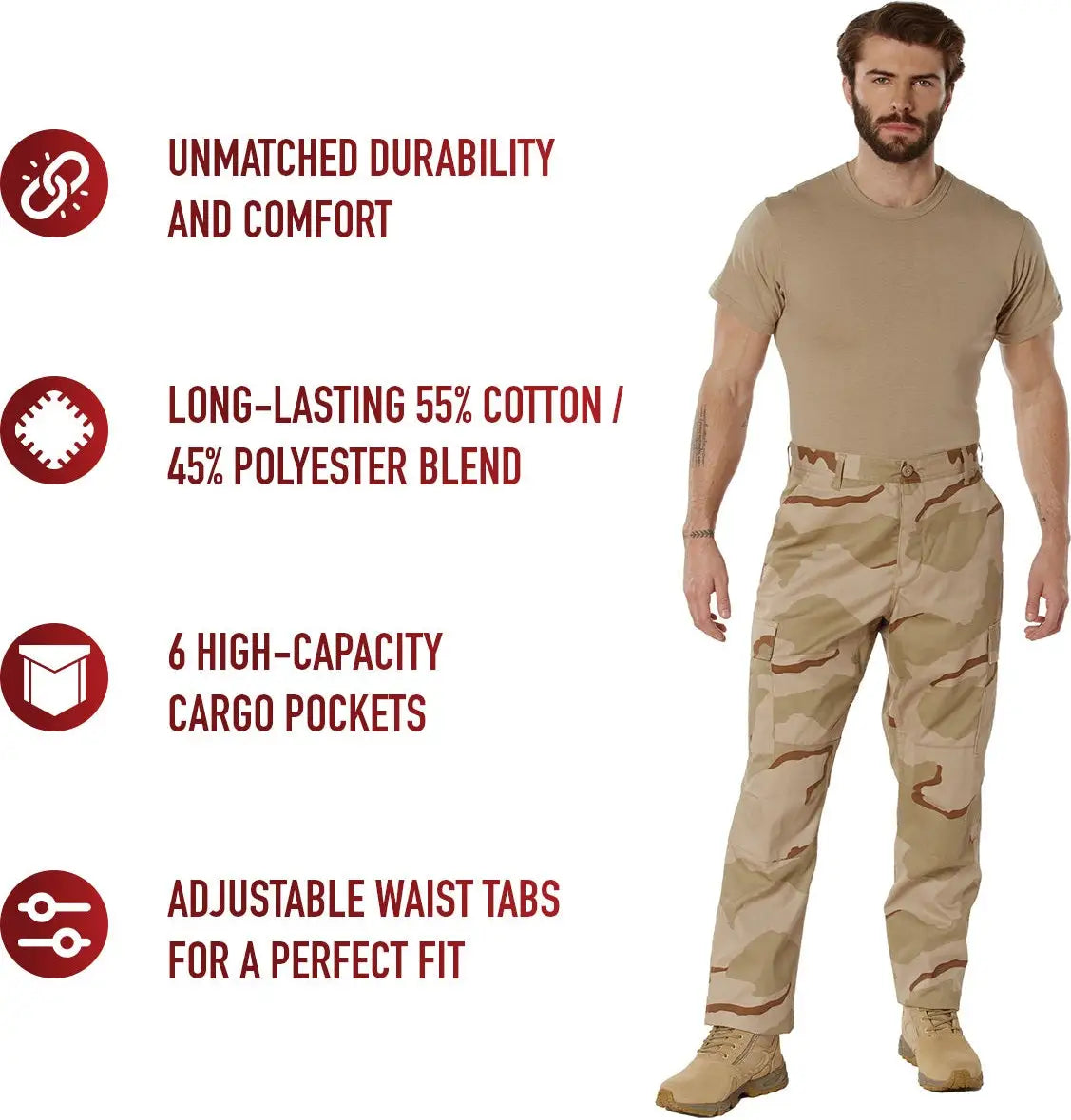 Rothco Camo Tactical Bdu Pants