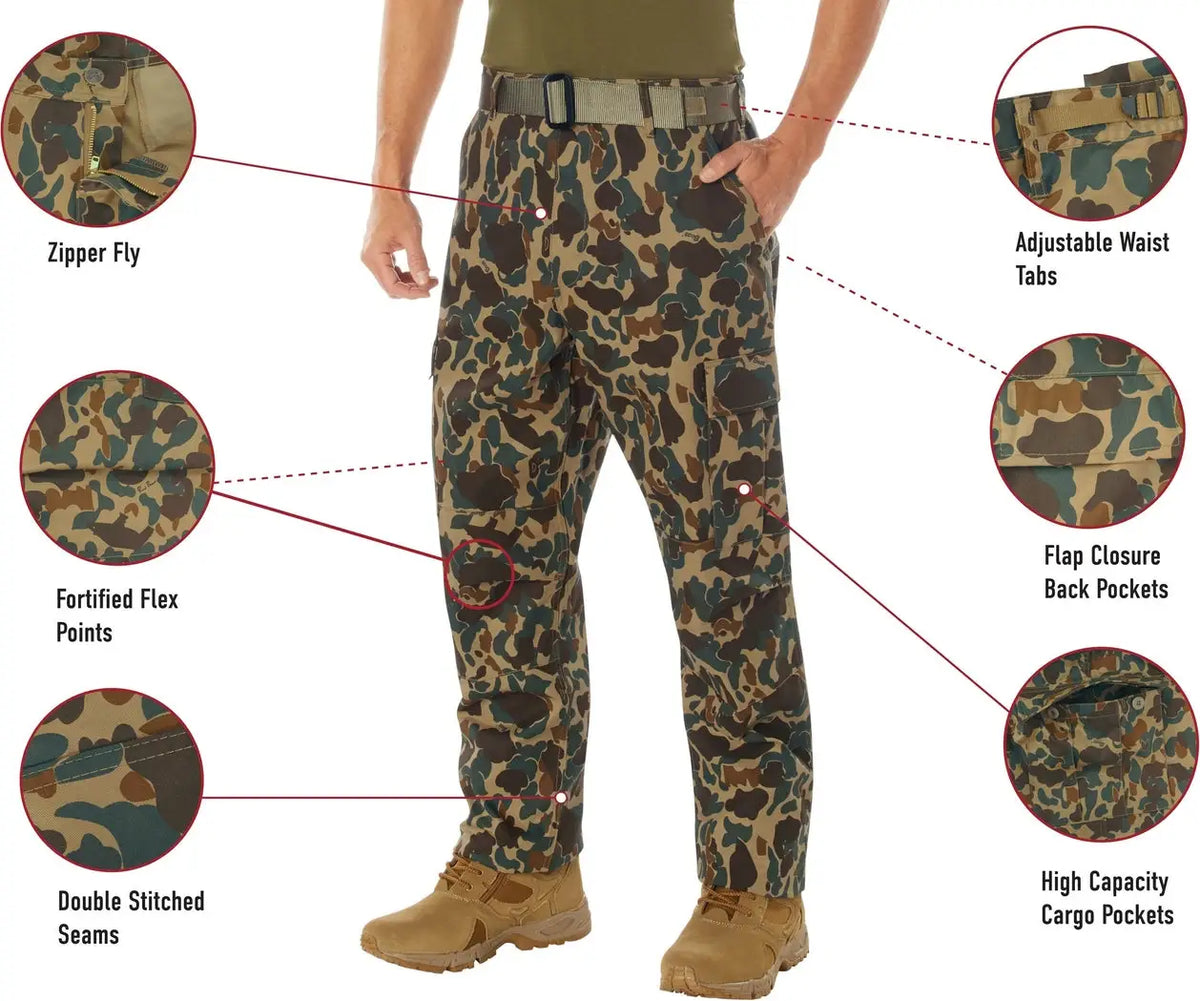 Rothco Camo Tactical Bdu Pants