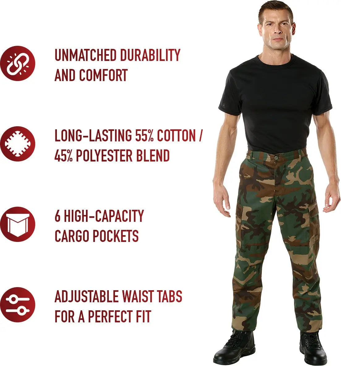 Rothco Camo Tactical Bdu Pants