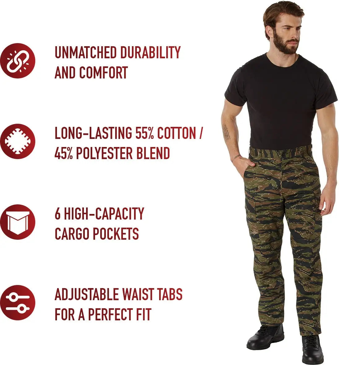 Rothco Camo Tactical Bdu Pants