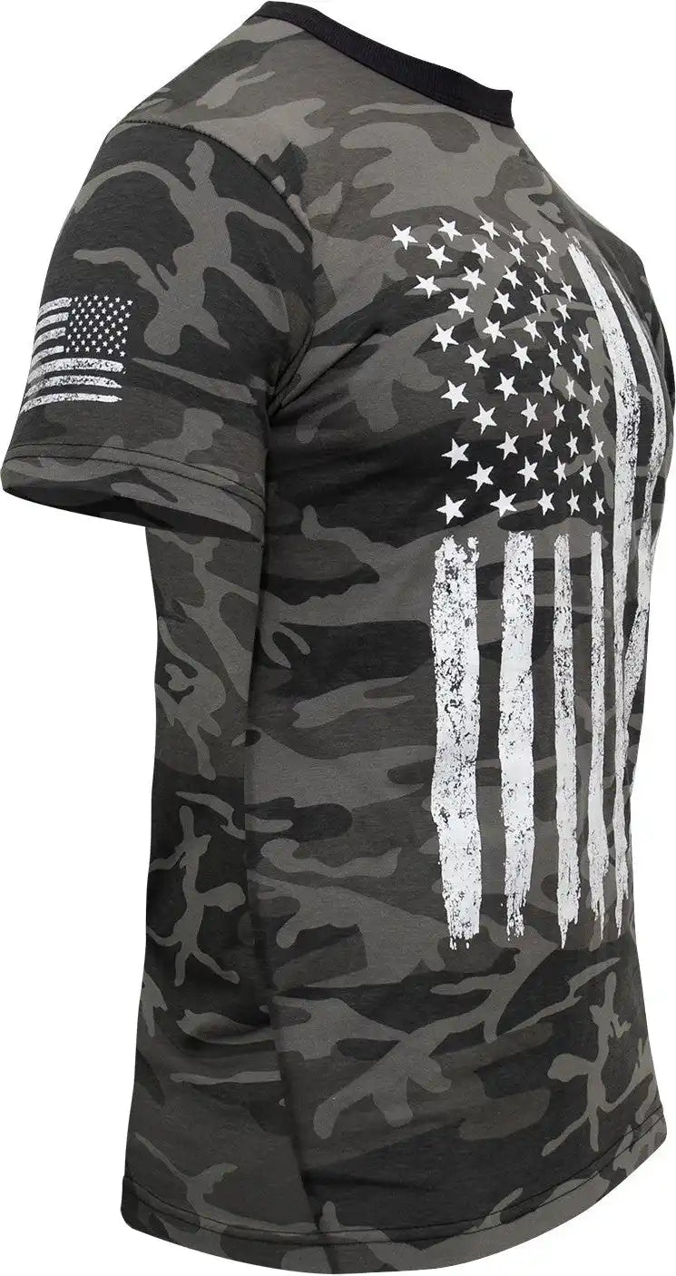 Rothco Camo us Flag T-shirt