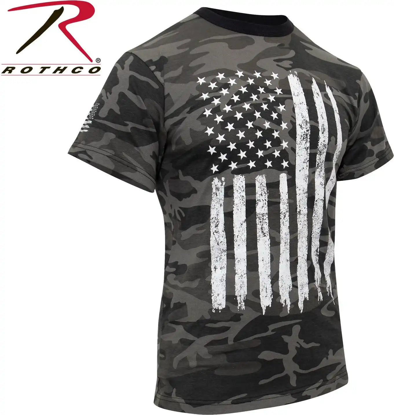 Rothco Camo us Flag t Shirt