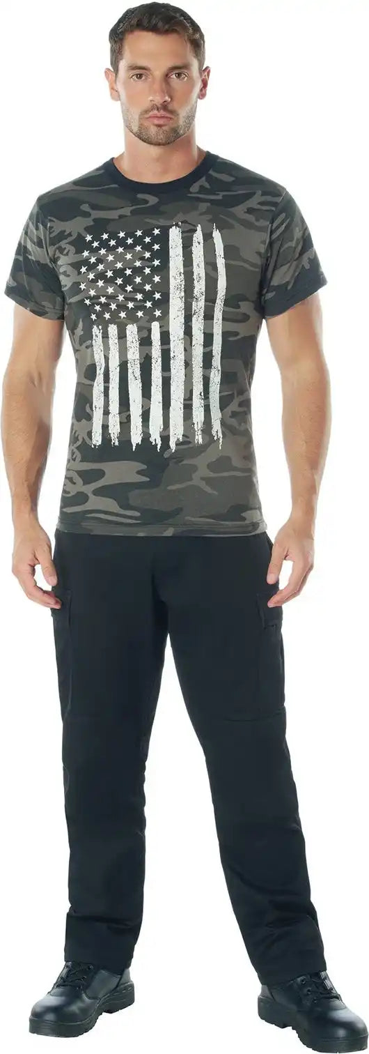 Rothco Camo us Flag T-shirt