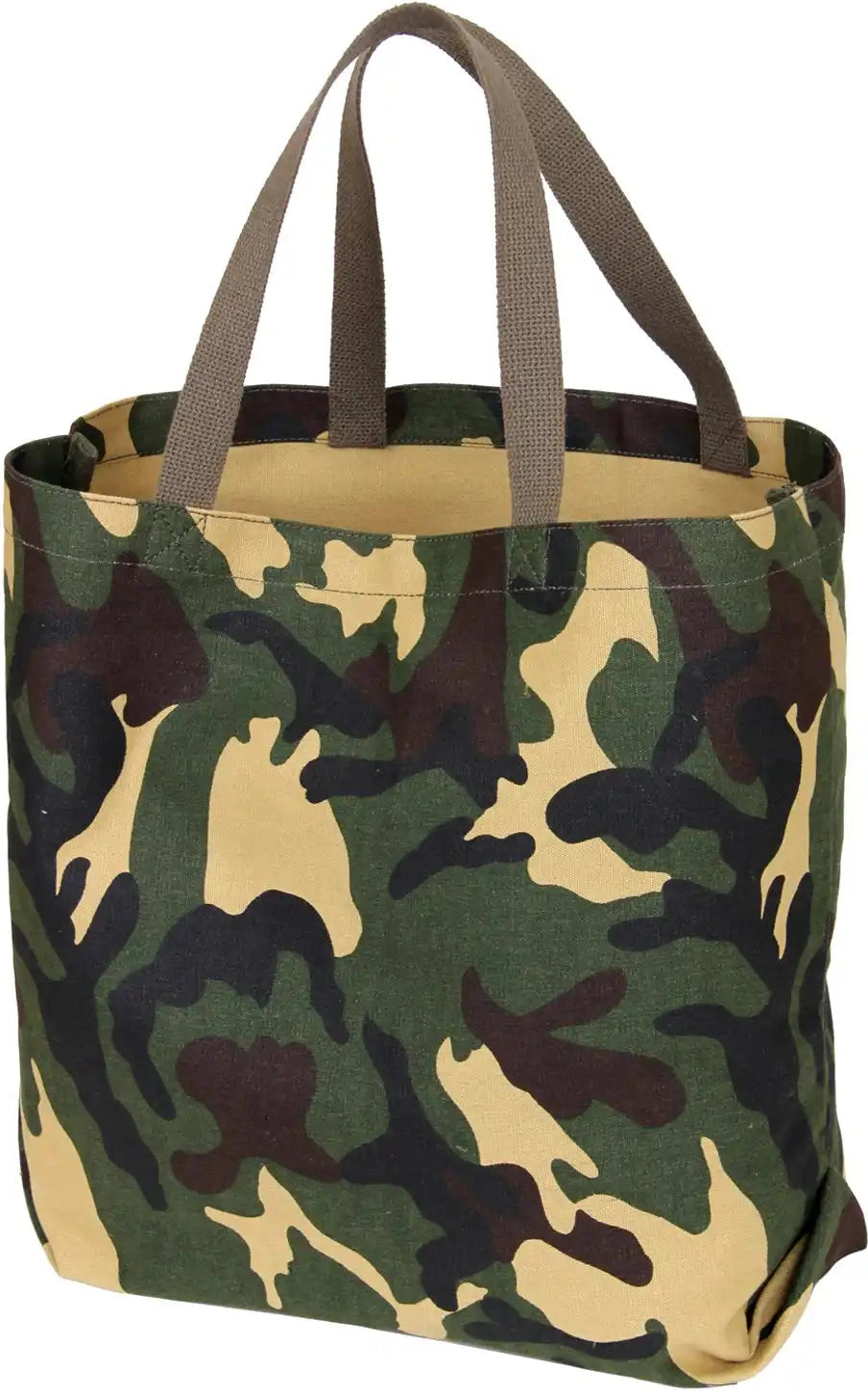 Rothco Canvas Camo and Solid Tote Bag Woodland