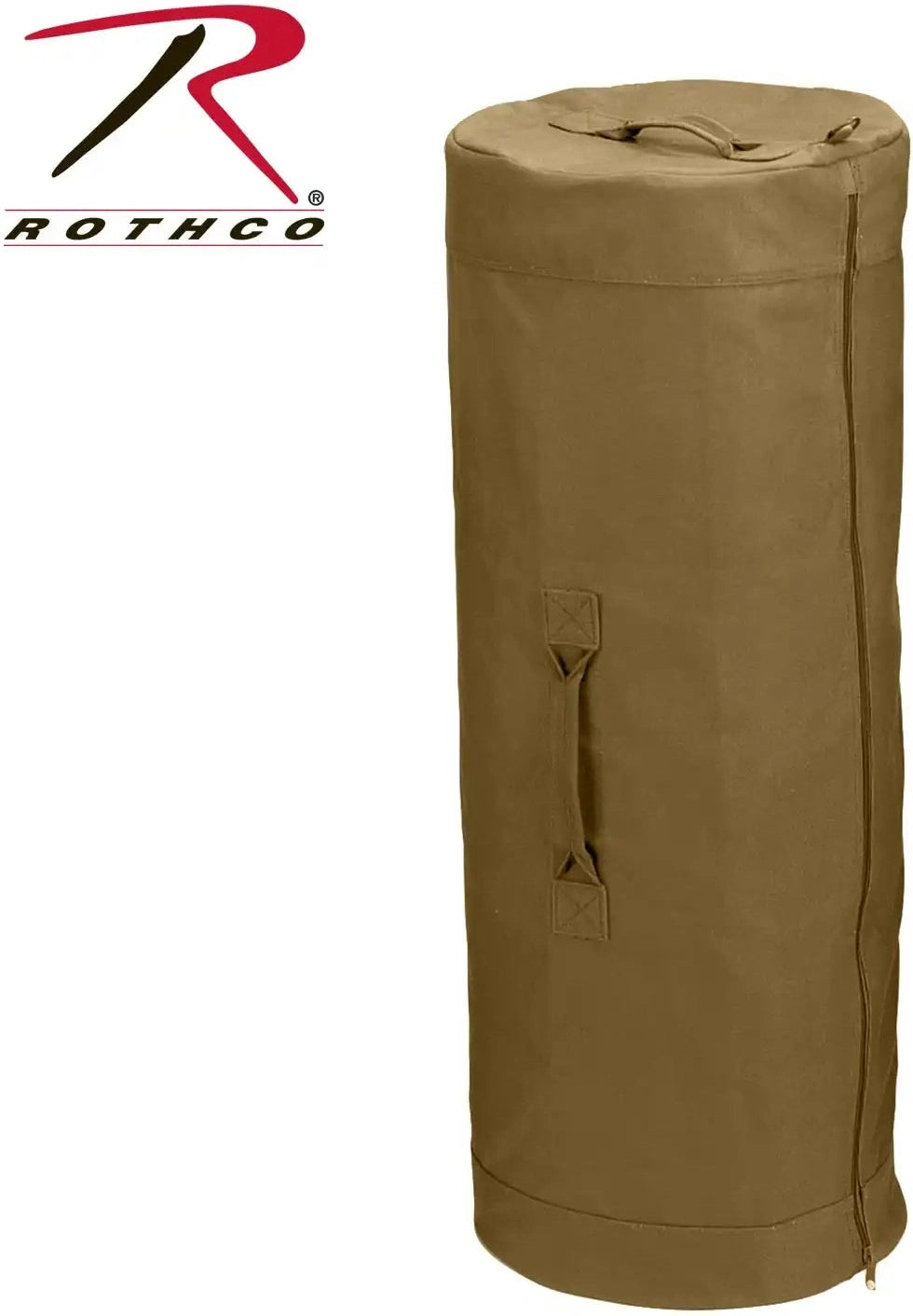 Rothco Canvas Duffle Bag with Side Zipper