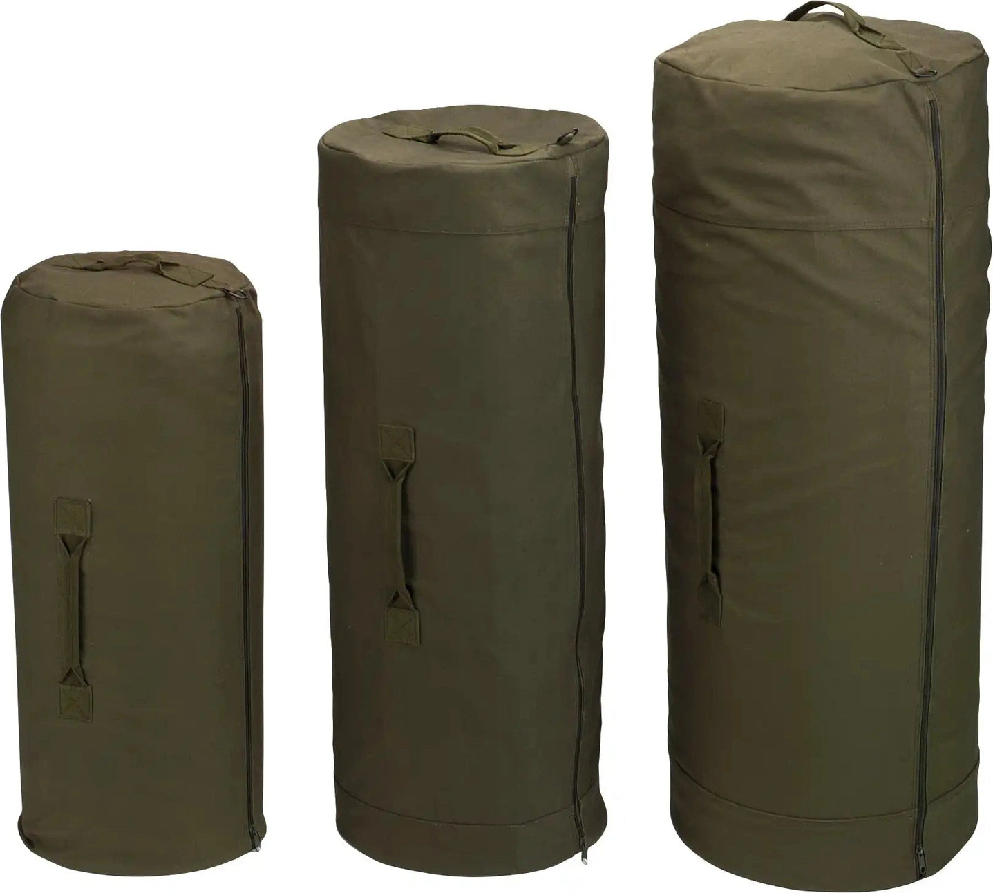 Rothco Canvas Duffle Bag with Side Zipper