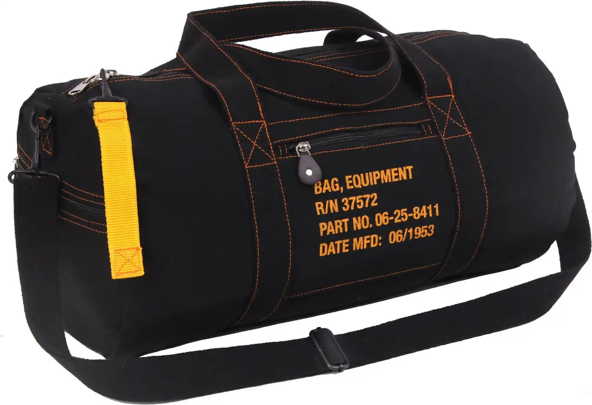 Rothco Canvas Equipment Bag Black / 19 Inches