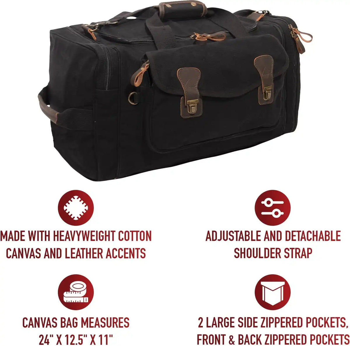 Rothco Canvas Extended Stay Travel Duffle Bag