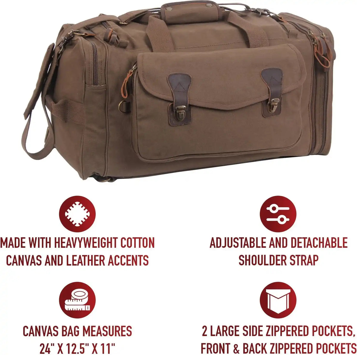 Rothco Canvas Extended Stay Travel Duffle Bag