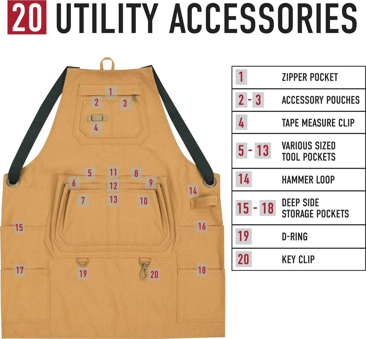 Rothco Canvas Full Work Apron
