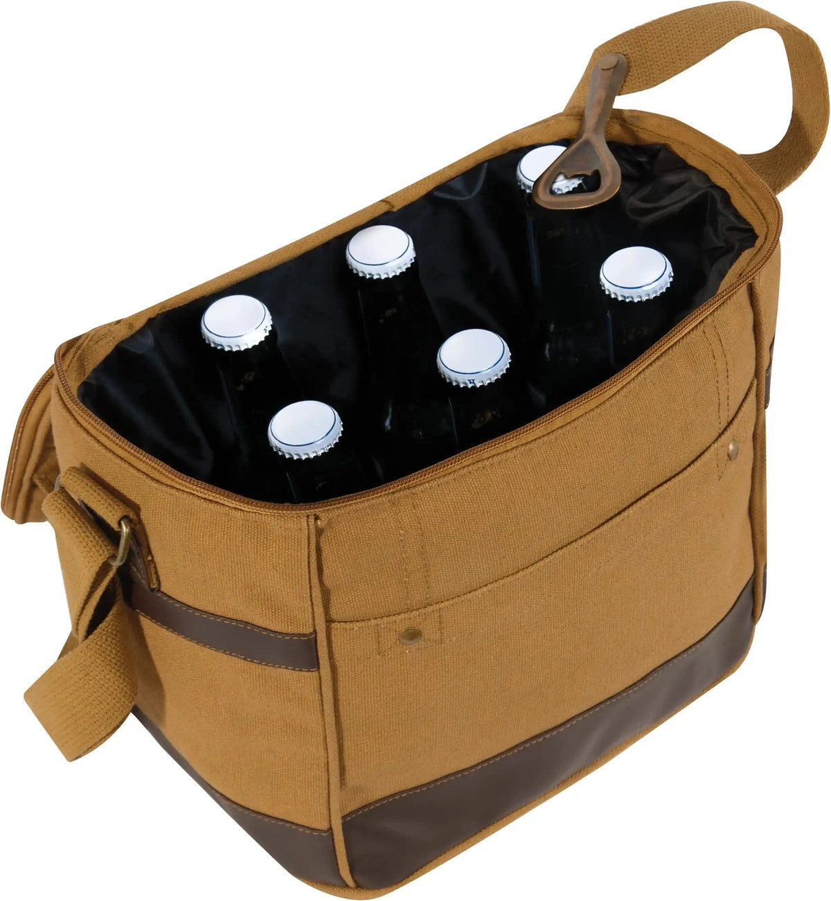Rothco Canvas Insulated Cooler Bag Coyote Brown / one Size