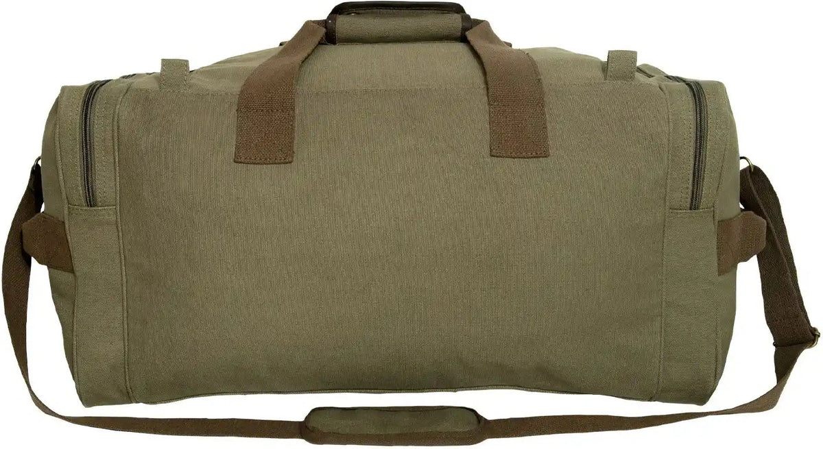 Rothco Canvas Pocketed Military Gear Bag Black / one Size