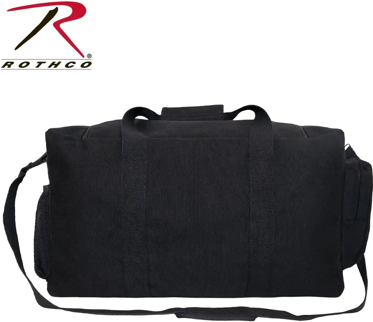 Rothco Canvas Pocketed Military Gear Bag Black / one Size