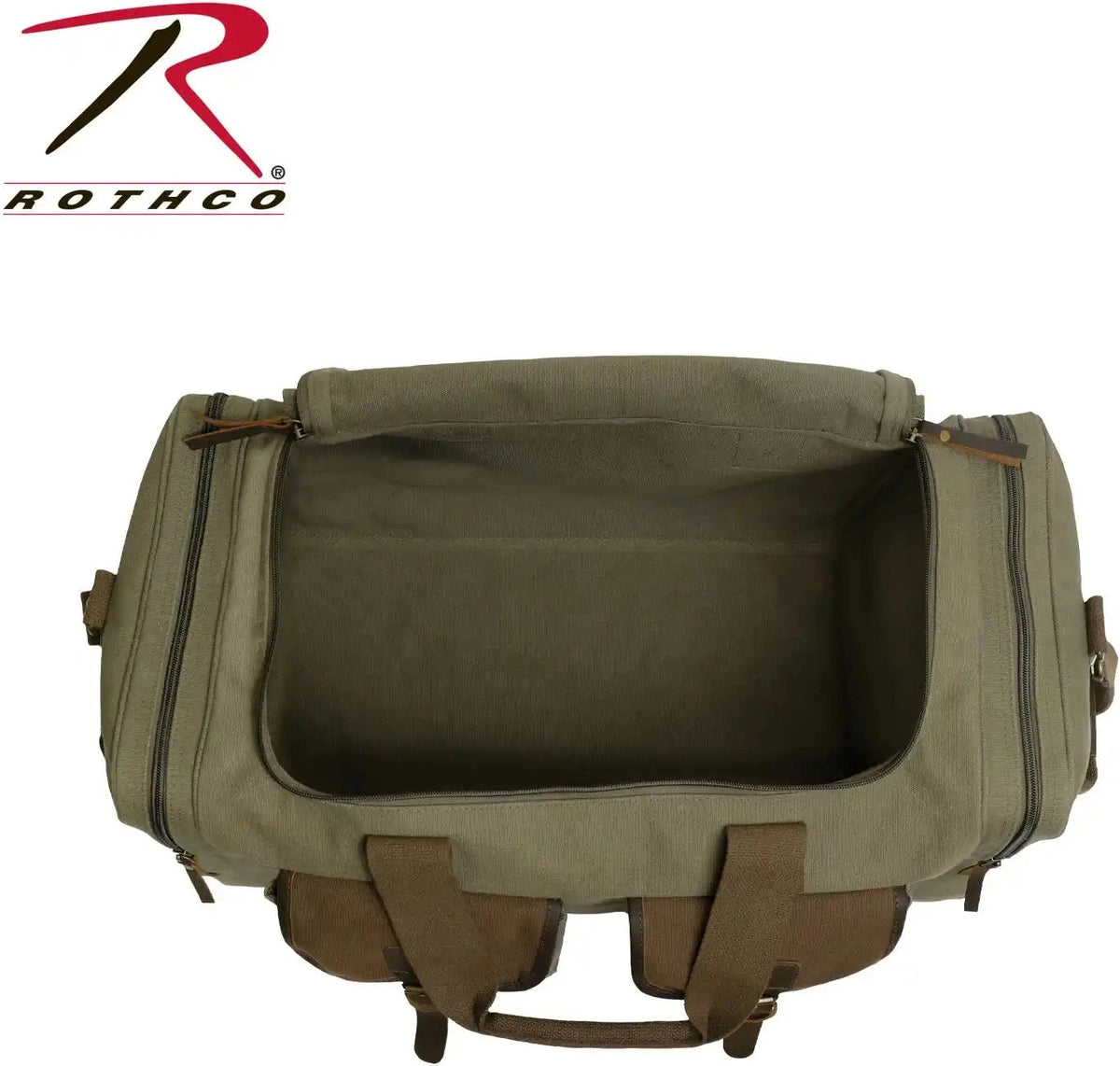 Rothco Canvas Pocketed Military Gear Bag Black / one Size