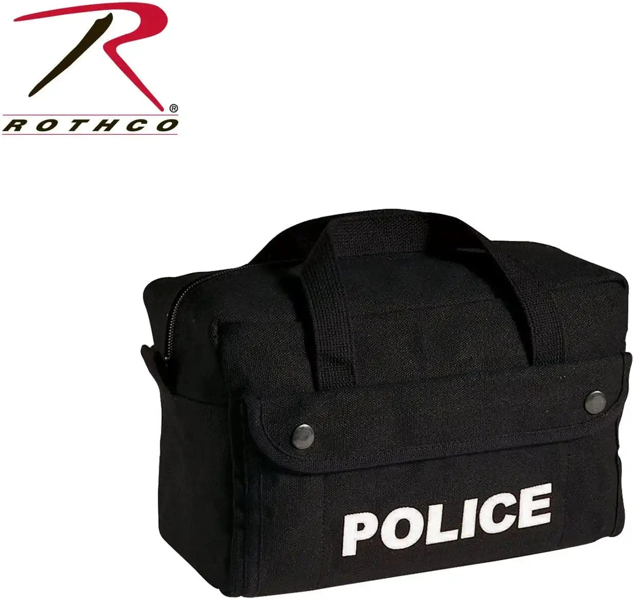 Rothco Canvas Small Black Police Logo Gear Bag