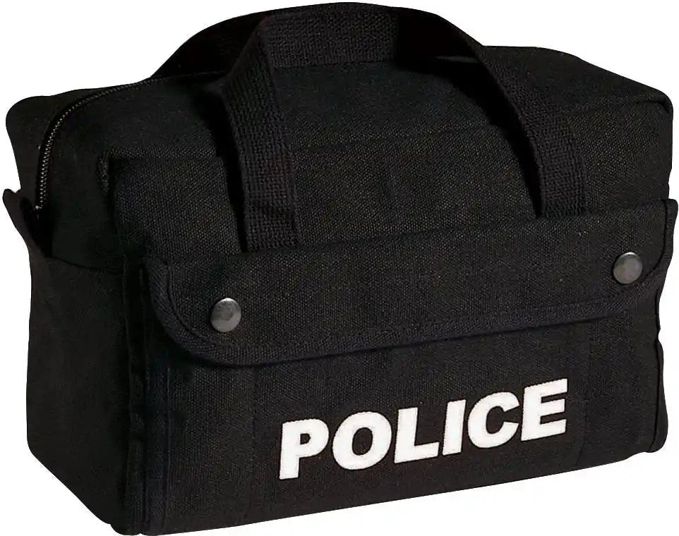 Rothco Canvas Small Black Police Logo Gear Bag
