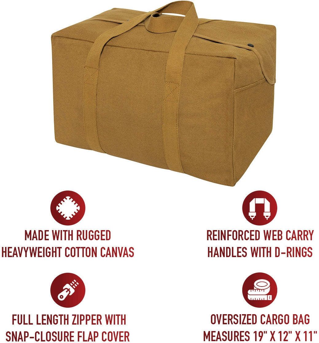Rothco Canvas Small Parachute Cargo Bag