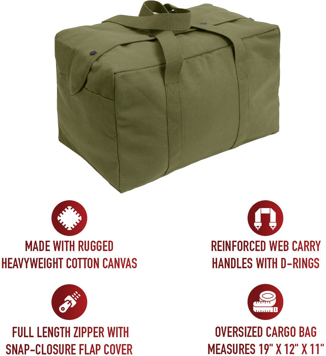 Rothco Canvas Small Parachute Cargo Bag