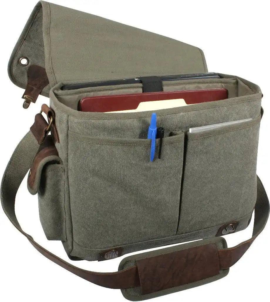 Rothco Canvas Trailblazer Laptop Bag Olive Drab