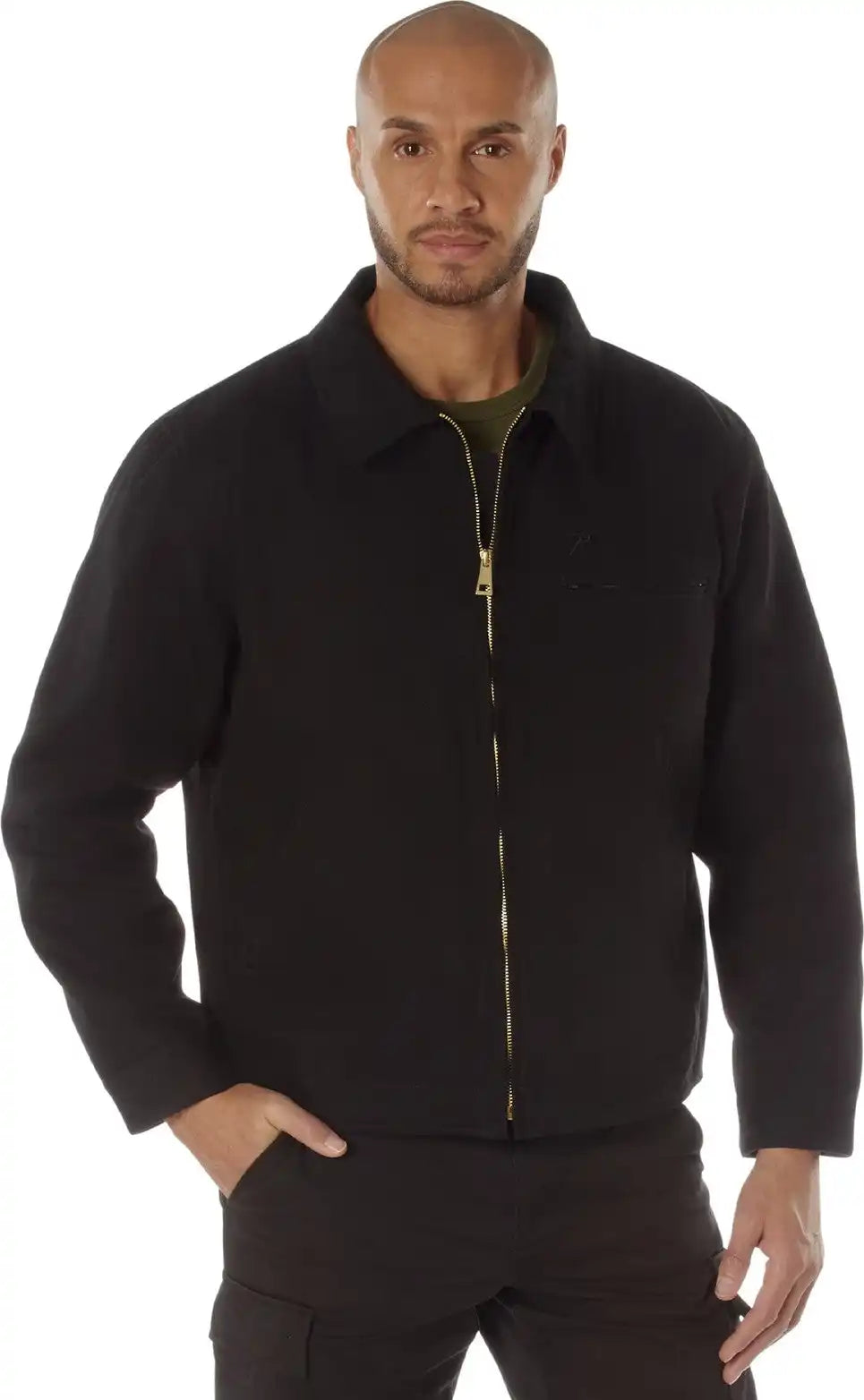 Rothco Canvas Work Jacket Black / m