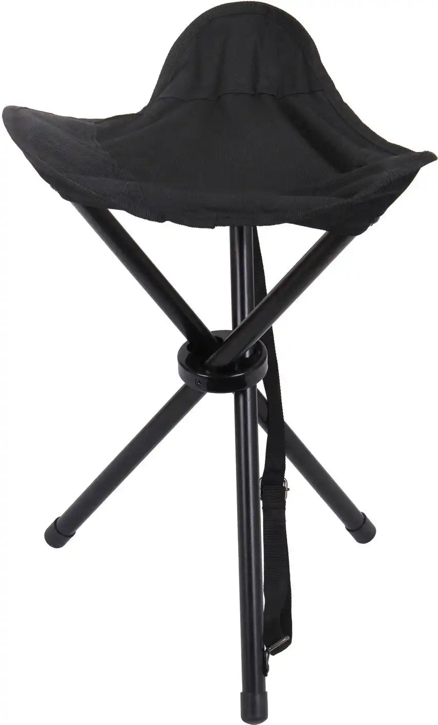 Rothco Collapsible Stool with Carry Strap Black