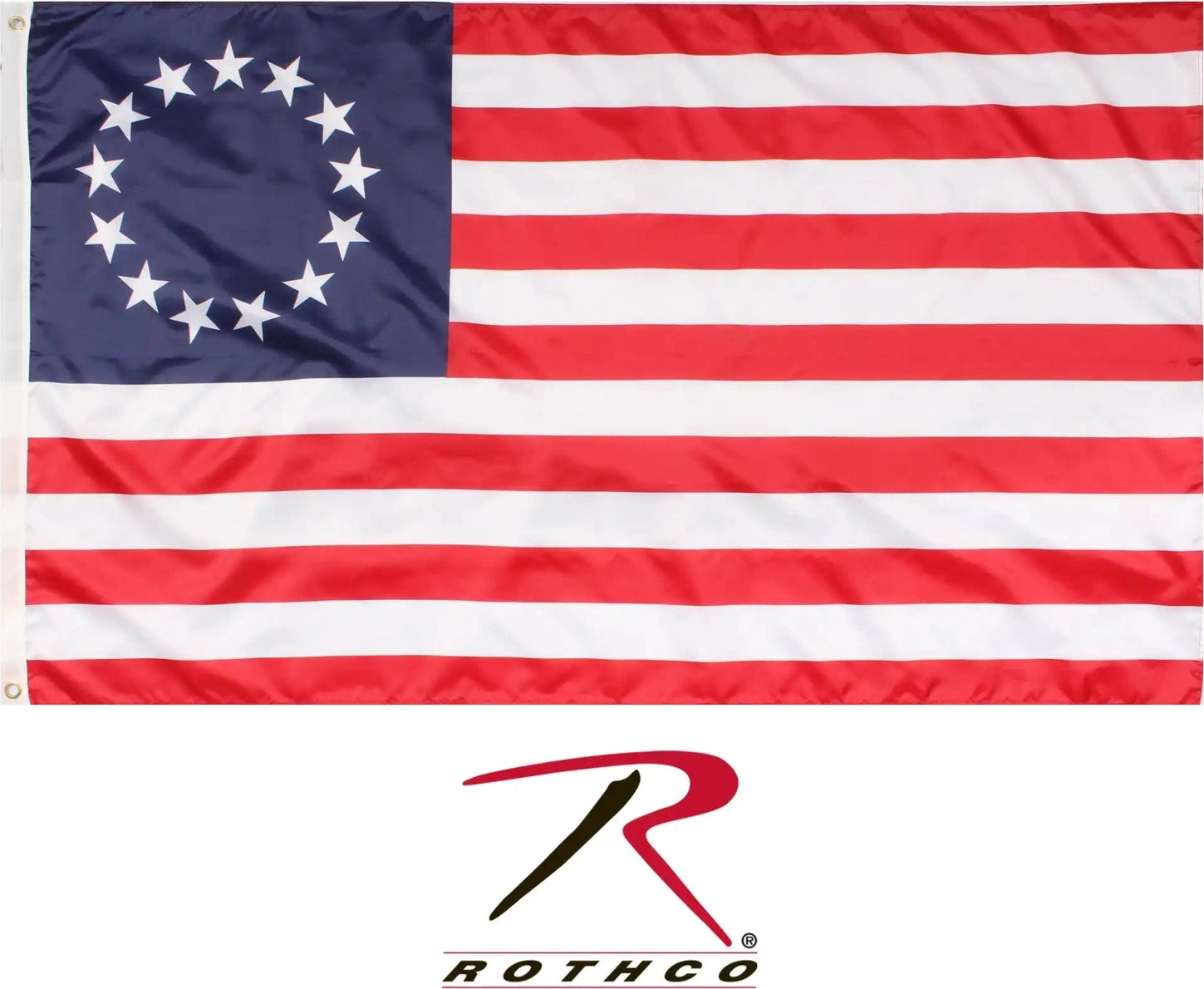 Rothco Colonial Betsy Ross Flag / 3’ x 5’ - Red / White / Blue / one Size